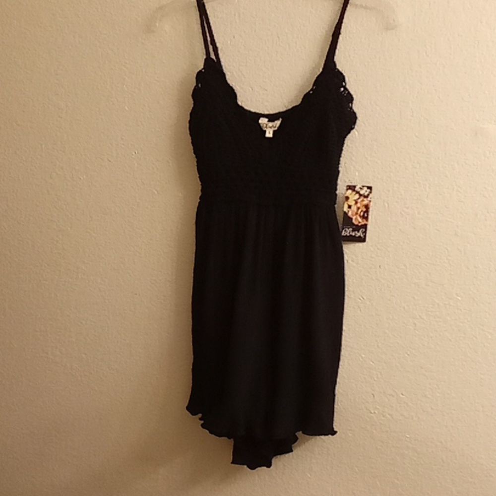 NEW Mint of Blush Boho Hippie Crochet Size S Black Color